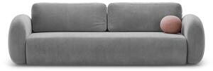 Tmavosivá zamatová rozkladacia/s úložným priestorom pohovka 262 cm Tonale – Cosmopolitan Design