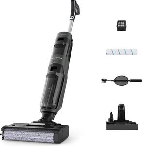 Rowenta X-Clean 4 GZ5037WO, Tyčový vysávač, Bezvreckové, Hliník, Šedá, Obdĺžnikový, Suché a mokré, Pena