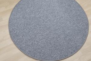 Vopi koberce Kusový koberec Astra svetlo šedá kruh - 200x200 (priemer) kruh cm
