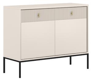 Dvojdverová komoda so zásuvkami Magira 2D2S MA02 - kašmír / čierna