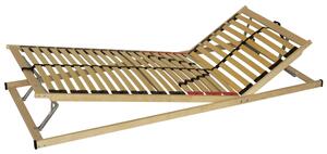 Polohovateľný lamelový rošt Double Expert T5 80x200 cm - prírodná