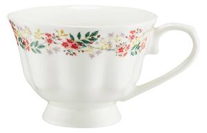 Porcelánový hrnček Rosalia 380 ml – hrnček s kvetinovým dekorom