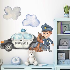 Detská nálepka na stenu Polícia, motív 1 Rozmery: 100 x 65 cm