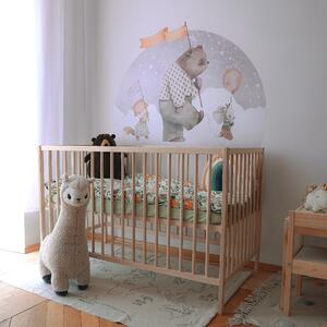 Detská nálepka na stenu Dreamland - líška, medvedík a myška Rozmery: 70 x 51 cm