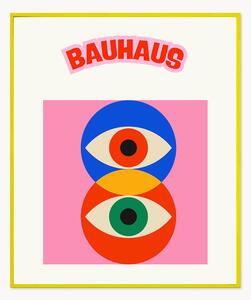 Nástenná dekorácia v ráme Bauhaus Pink Eye