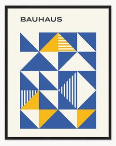Nástenná dekorácia v ráme Bauhaus Blue Poster