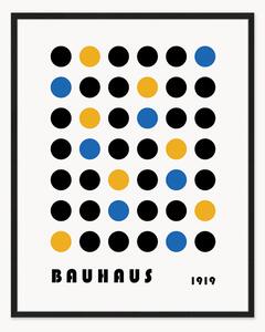 Nástenná dekorácia v ráme Bauhaus Abstract Dots