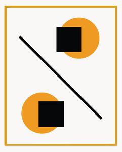 Nástenná dekorácia v ráme Abstract Geometric