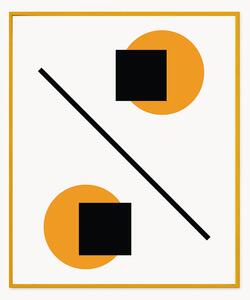 Nástenná dekorácia v ráme Abstract Geometric