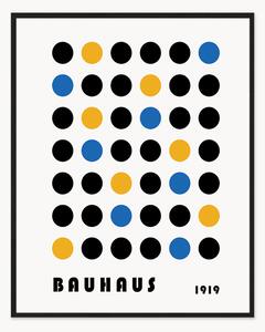 Nástenná dekorácia v ráme Bauhaus Abstract Dots