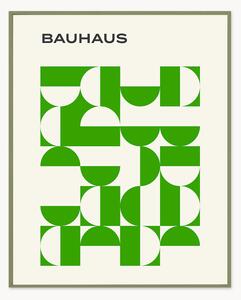 Nástenná dekorácia v ráme Bauhaus Green Poster