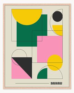 Nástenná dekorácia v ráme Abstract Bauhaus