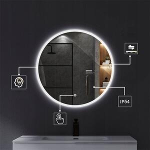 Tutumi, okrúhle LED kúpeľňové zrkadlo 50cm FFJ50, HOM-02836