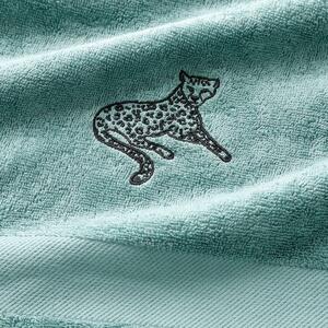 Froté súprava kúpeľňového textilu s výšivkou leoparda