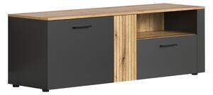 TV stolík Esena 2D1S - grafit / dub evoke