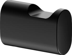 Keuco Koll.2, vešiak na uteráky, výška 42 mm, matná čierna, 1 ks