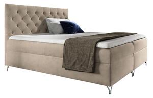 Boxspringová manželská posteľ Guliette 180 - béžová (Velvet)