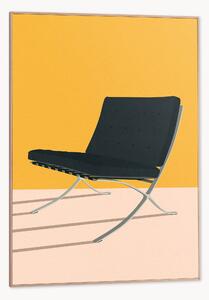 Nástenná dekorácia v ráme Barcelona Chair