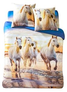 Bavlnená posteľná bielizeň Haras s potlačou koní