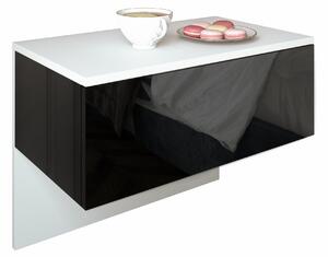 Nočný stolík ACHI biely / čierna
