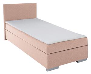 Čalúnená jednolôžková posteľ s úložným priestorom Adara 90x200 cm - ružová