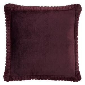 Dekoračný vankúš z mikroplyšu 55x55 cm Velvet and Faux Fur – Catherine Lansfield