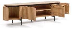 TV stolík z mangového dreva v prírodnej farbe 200x55 cm Licia - Kave Home