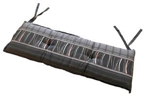 Podsedák na lavicu MADISON LINES GREY 120x48 cm sivý