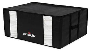 Čierny úložný box s vákuovým obalom Compactor Black Edition, objem 210 l