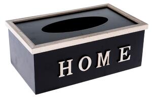 Drevený box na vreckovky HOME, 27 x 10,5 x 16 cm