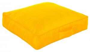 Štvorcový sedák žltý nylon