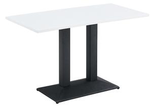 Kondela Jedálenský bistro stôl, biela/čierna, 120x60 cm, RINALDO TYP 2