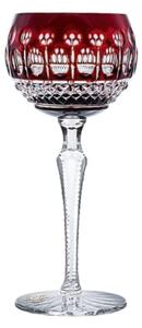 Bohemia Crystal Brúsené poháre na víno Tomy červená 190 ml (set po 6 ks)