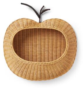 Nástenný úložný kôš Apple Braided Natural