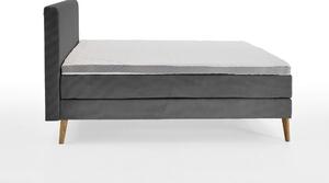 MUZZA Boxspring posteľ elina 180 x 200 cm menčester sivá