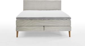 MUZZA Boxspring posteľ elina 140 x 200 cm menčester béžová