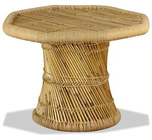 Konferenčný stolík, bambus, osemuholník 60x60x45 cm