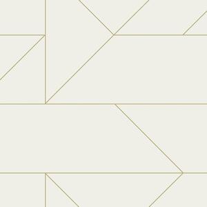Krémová geometrická vliesová tapeta na stenu, zlaté línie 347720, City Chic, Origin