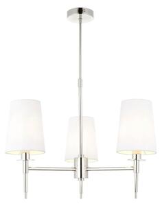 Endon 99455 - Luster na tyči 3xE14/6W/230V lesklý chróm/biela