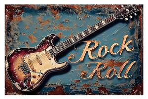 Cedule Rock and Roll - Retro plechové cedule