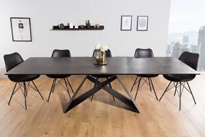 Jedálenský stôl ZEUS 180-260 cm - tmavošedá