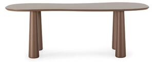 Hnedý konferenčný stolík s doskou z borovicového dreva 110x220 cm Nahia – MOME