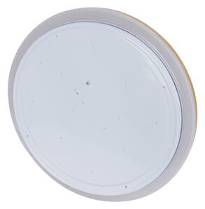 Brilagi-LED stmievateľné stropné svietidlo RIVO LED/72W/230V 3000-6000K drevený dekor pr. 50 cm + diaľkové ovládanie