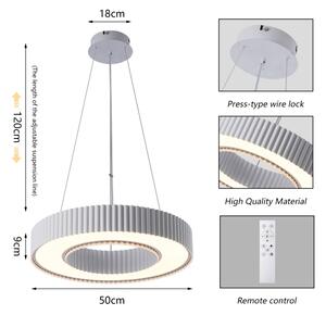 Brilagi - LED stlmiteľný luster LUMIX LED/48W/230V 3000-6000K biela pr. 50 cm + diaľkové ovládanie