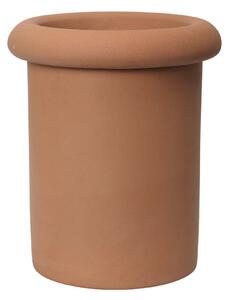 FERM LIVING Kvetináč Rollo, Small, Terracotta