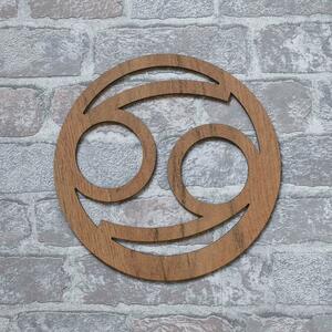 DUBLEZ | Drevený symbol na stenu - Znamenie zverokruhu Rak