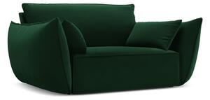 Tmavozelené zamatové kreslo Vanda – Mazzini Sofas