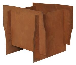 FERM LIVING Kvetináč Lapel, Square, Rust