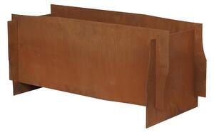 FERM LIVING Kvetináč Lapel, Rectangular, Rust