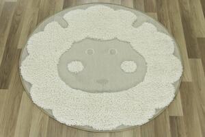 Detský koberec Shaggy Smile 15545/653, krémový